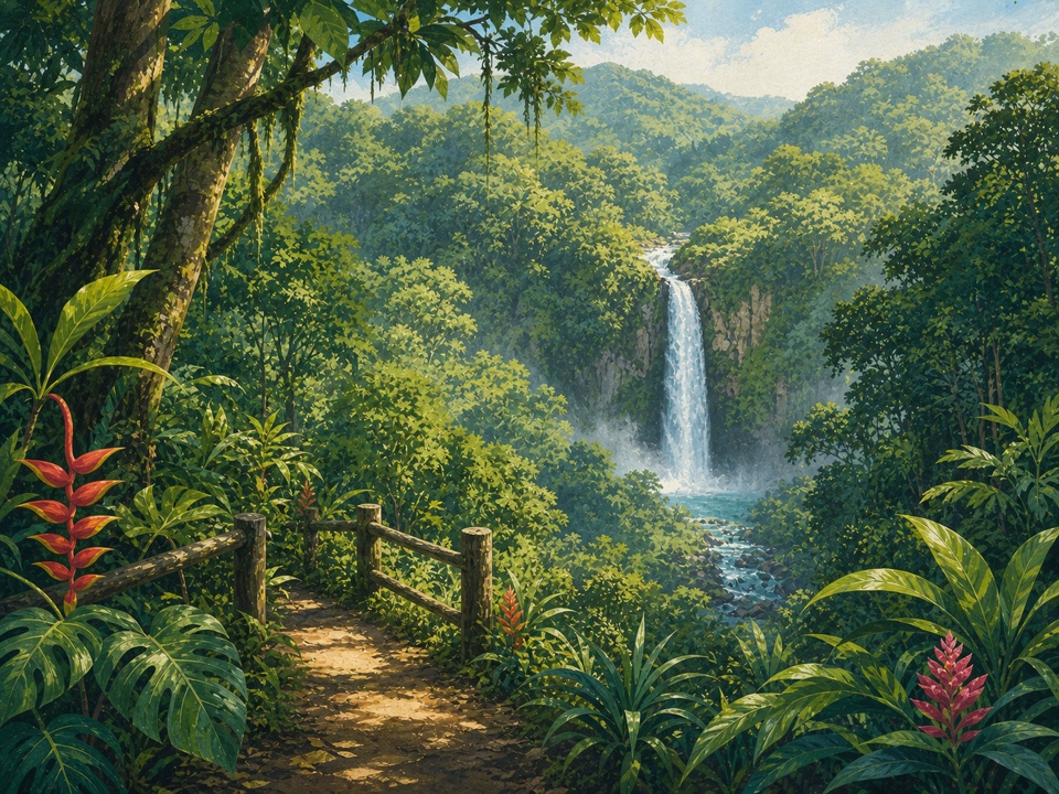 Costa Rica Waterfall