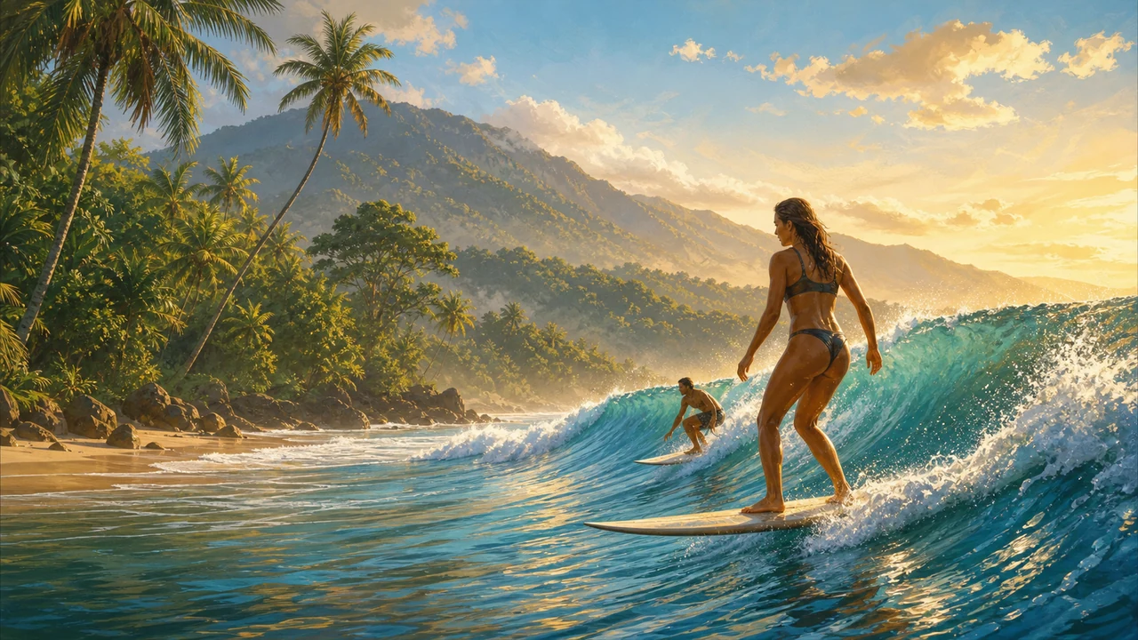 Surfing in Costa Rica