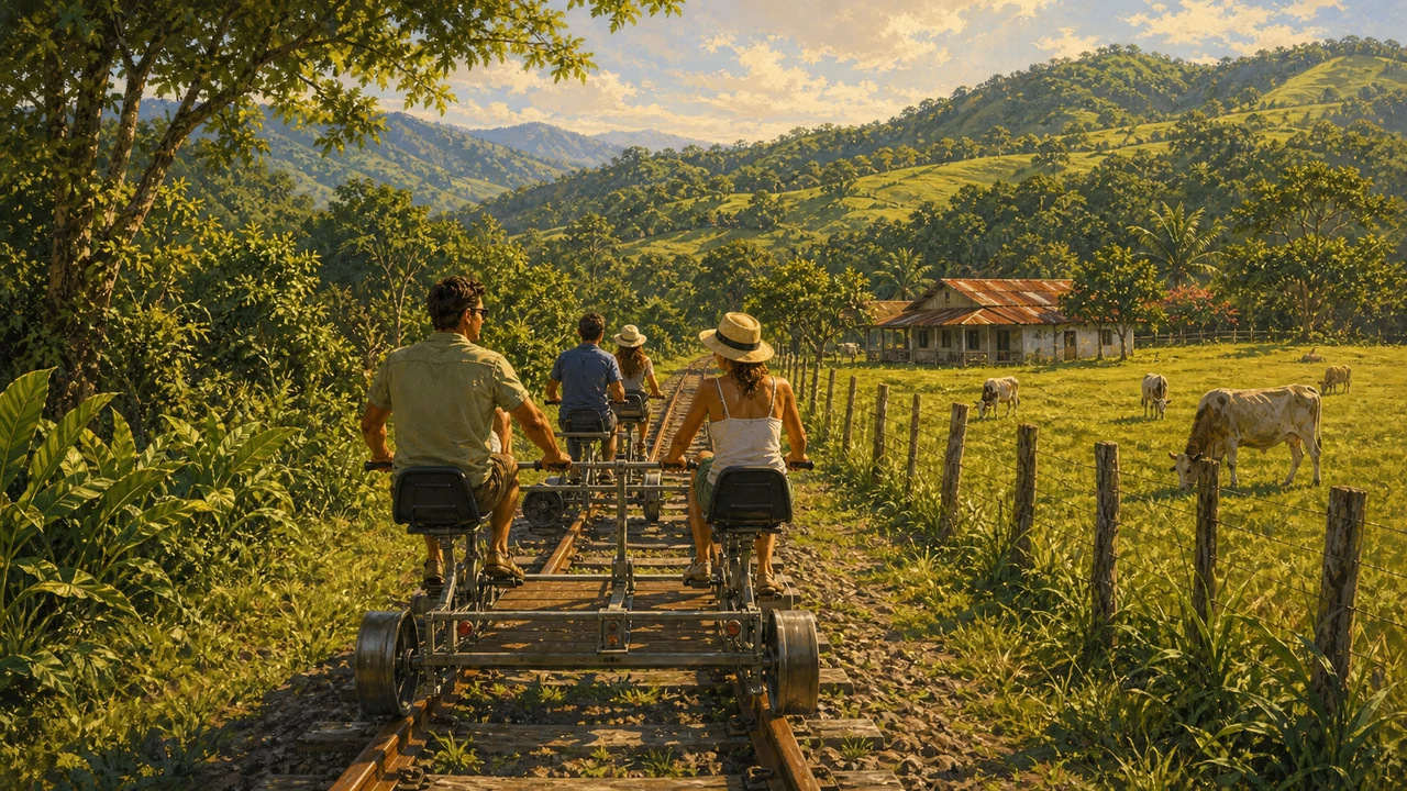 Scenic rail journey Costa Rica highlands