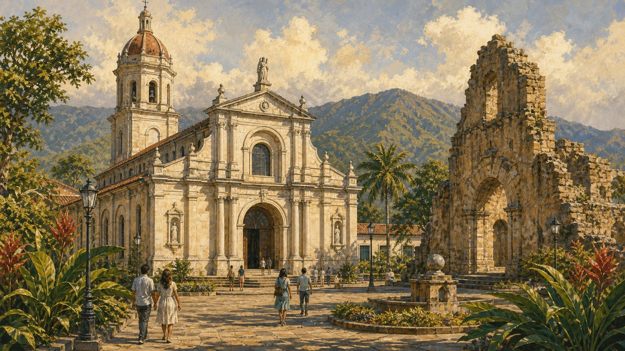 Colonial church architecture Costa Rica