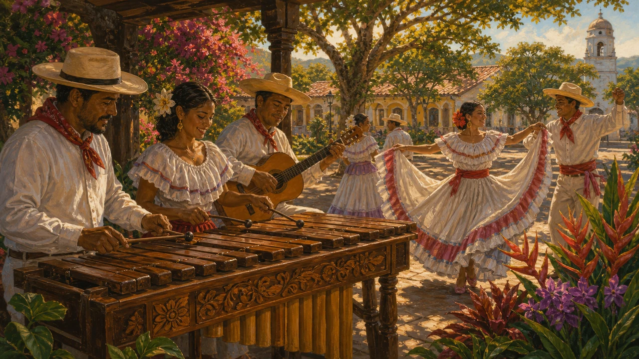 Costa Rica marimba music