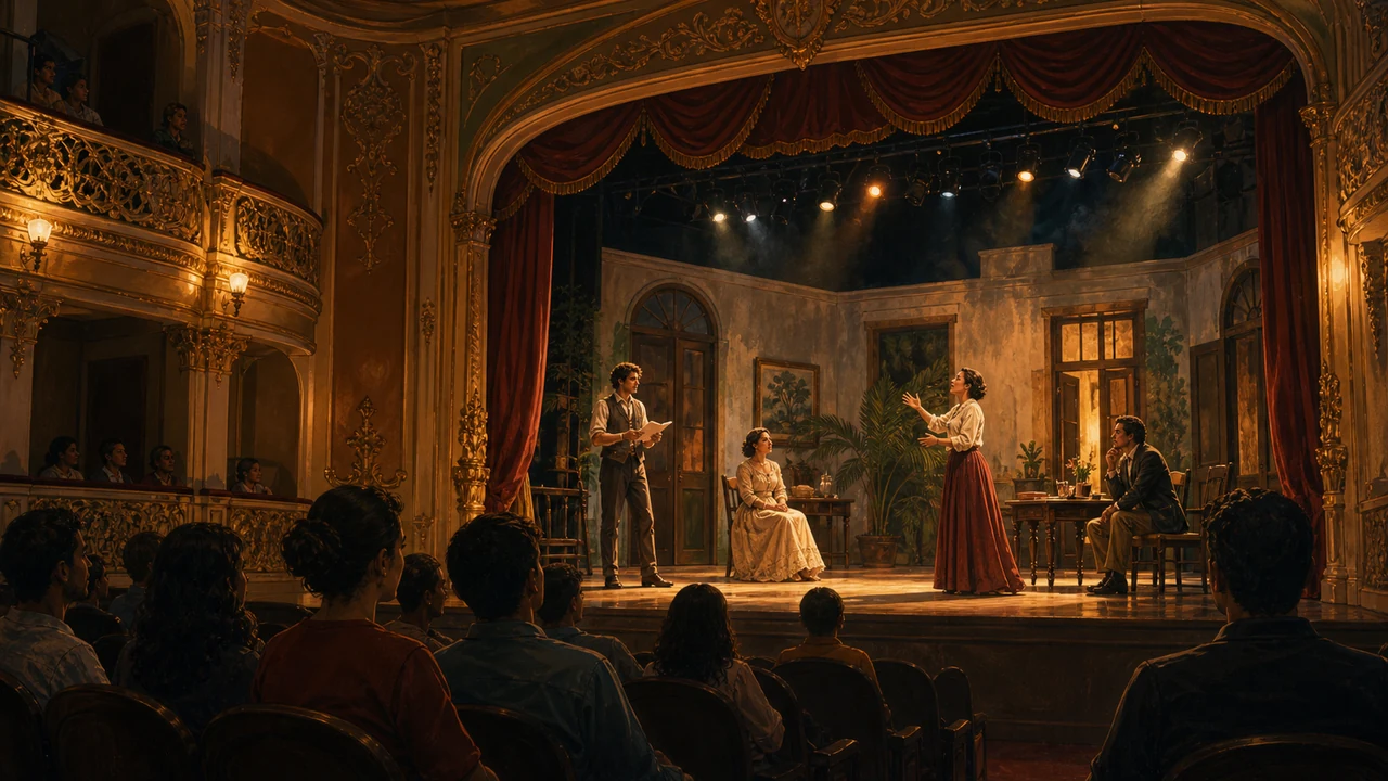 Theater stage and performance at a Costa Rica venue