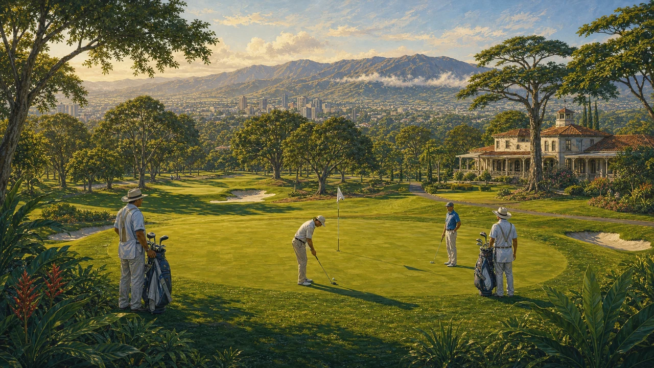 Golf course in Costa Rica Central Valley