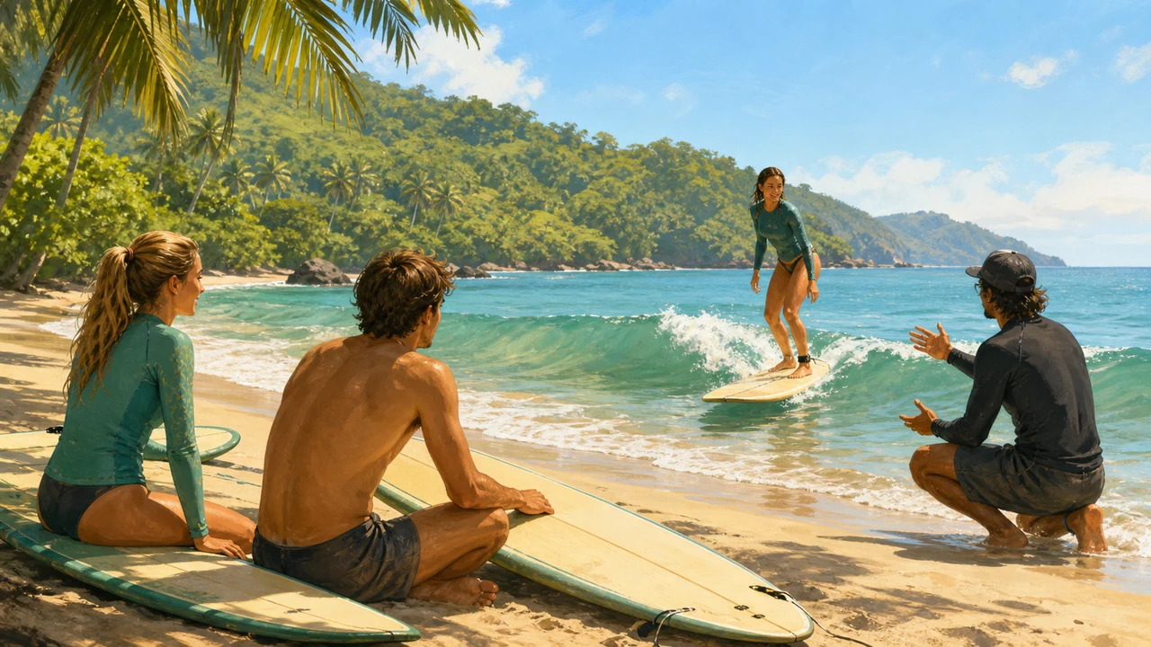 Surf lesson in Costa Rica