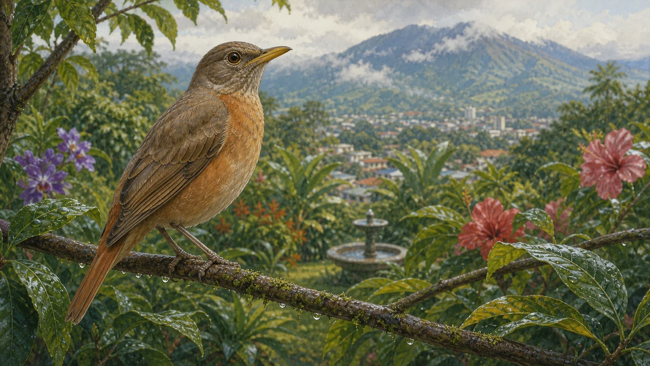 Yigüirro clay-colored thrush, Costa Rica's national bird